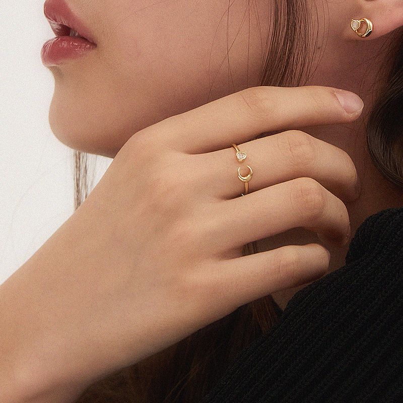 noonoofingers（ヌヌフィンガース）の「HEART CRESCENT RING（Accessories）」