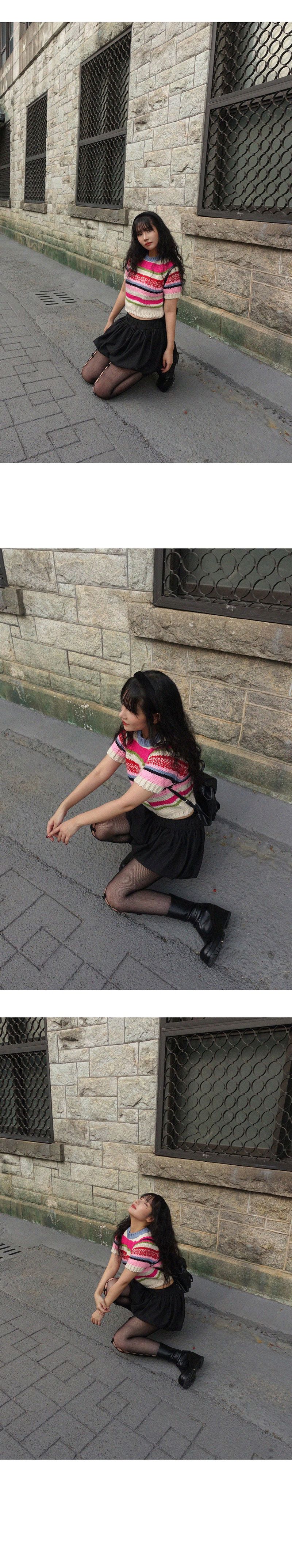 CUT OUT BOW TIGHTS (BLACK)