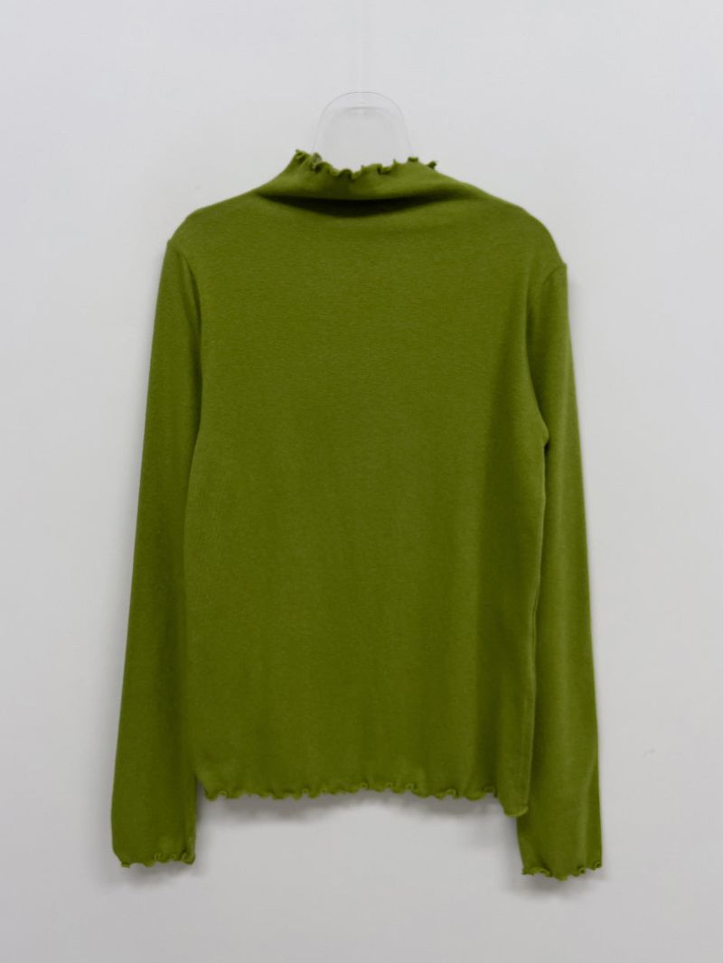 [Brushed Lining] Wave Warmer Turtleneck T-Shirt