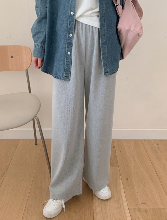 SHOPPERLAND(ショッパーランド)の「NT Rib Wide Banding Pants (4color)(Pants)」