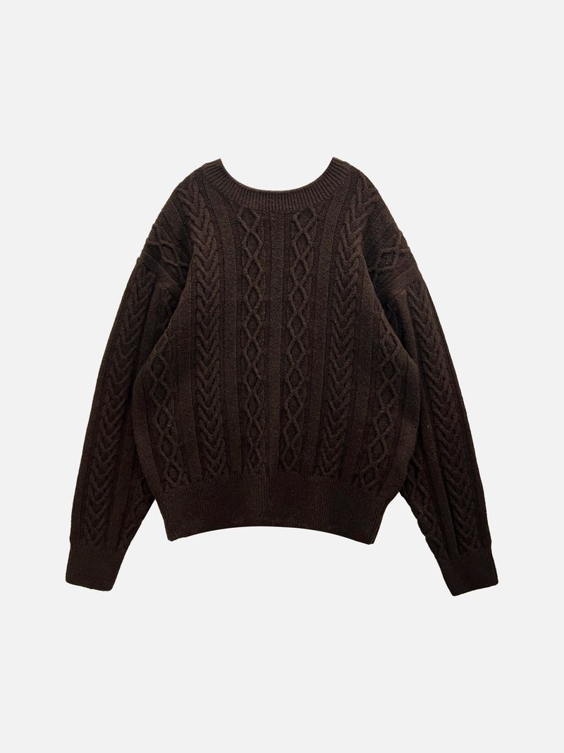 Leeum Fisherman Wool Knit 4C
