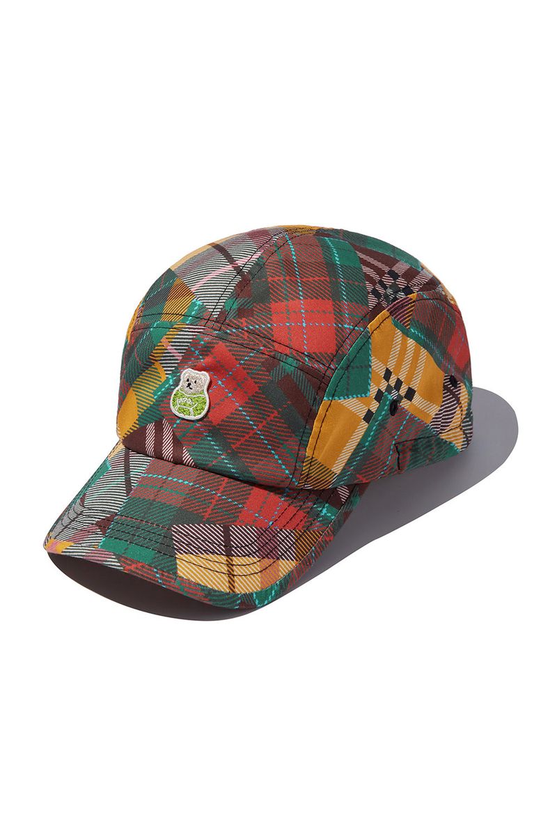 Multi Check Camp Cap_Green Check