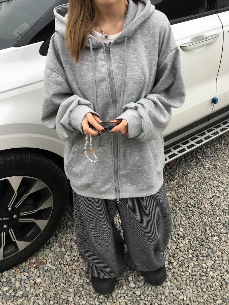 Uni Over Two-Way Zip-Up Hoodie (7c)