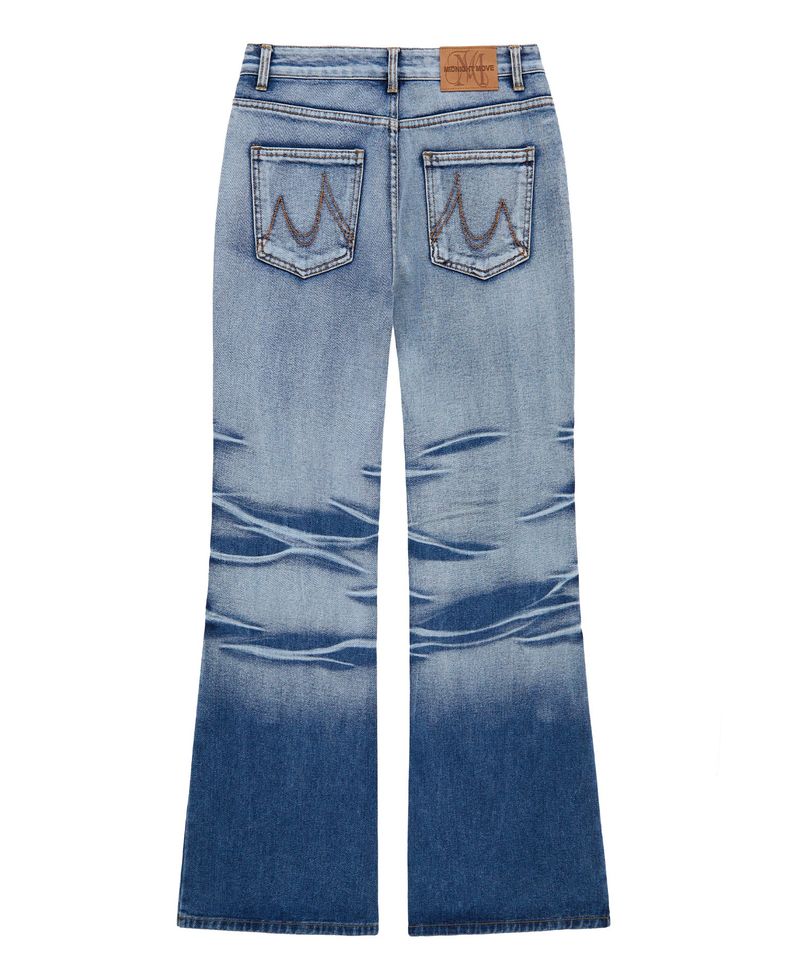 wrinkle denim pants (blue)