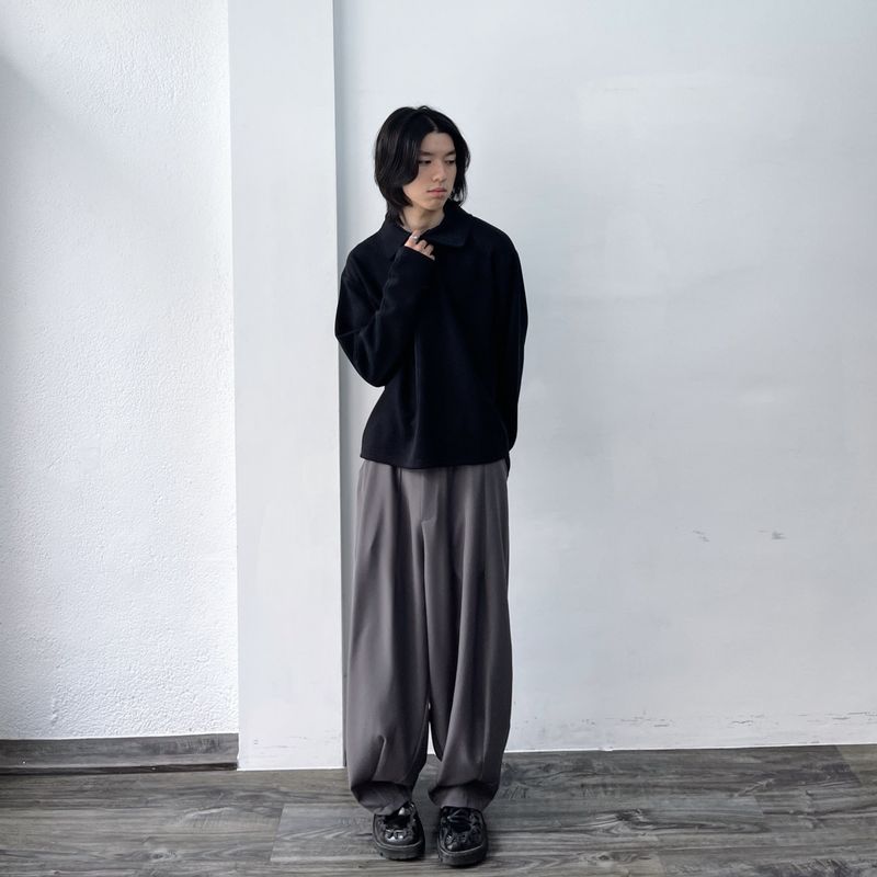 2-Way Stand Collar Long Sleeve