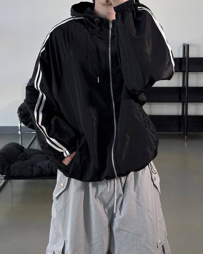 Dian Lightweight Hood Track Windbreaker