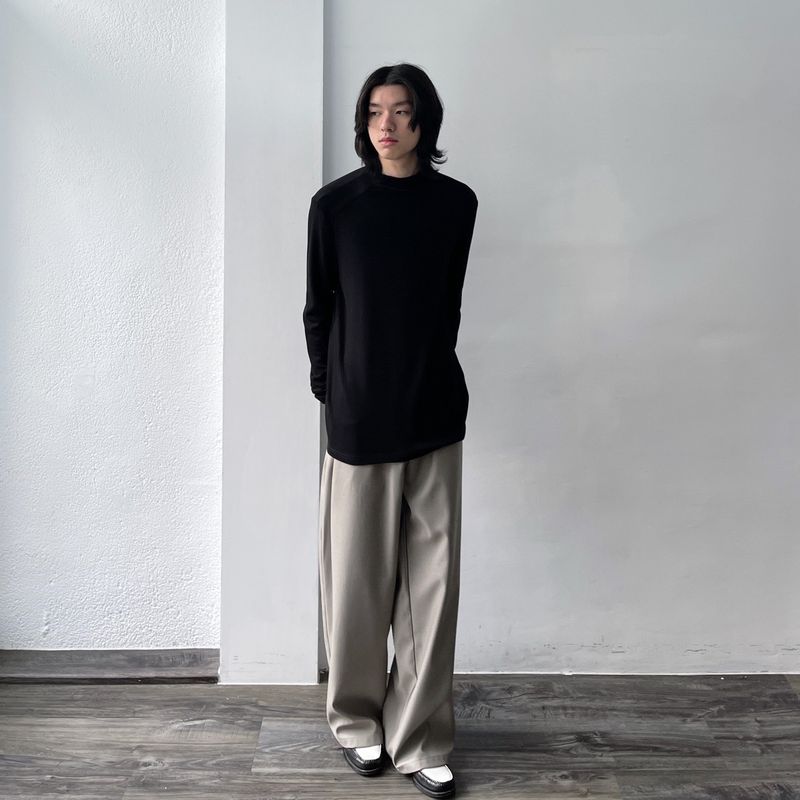 Draped Silhouette Trousers