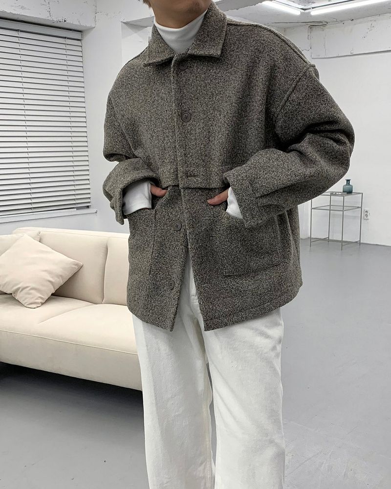 COZINESS（コジネス）の「OW Bookle Wool Terry Jacket (2 colors)（Jackets/Outerwear）」