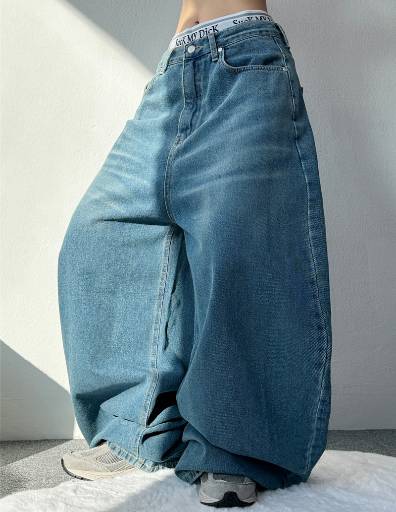 FORMAL BASIC BALLOON DENIM🖤💙 - 2 COLORS