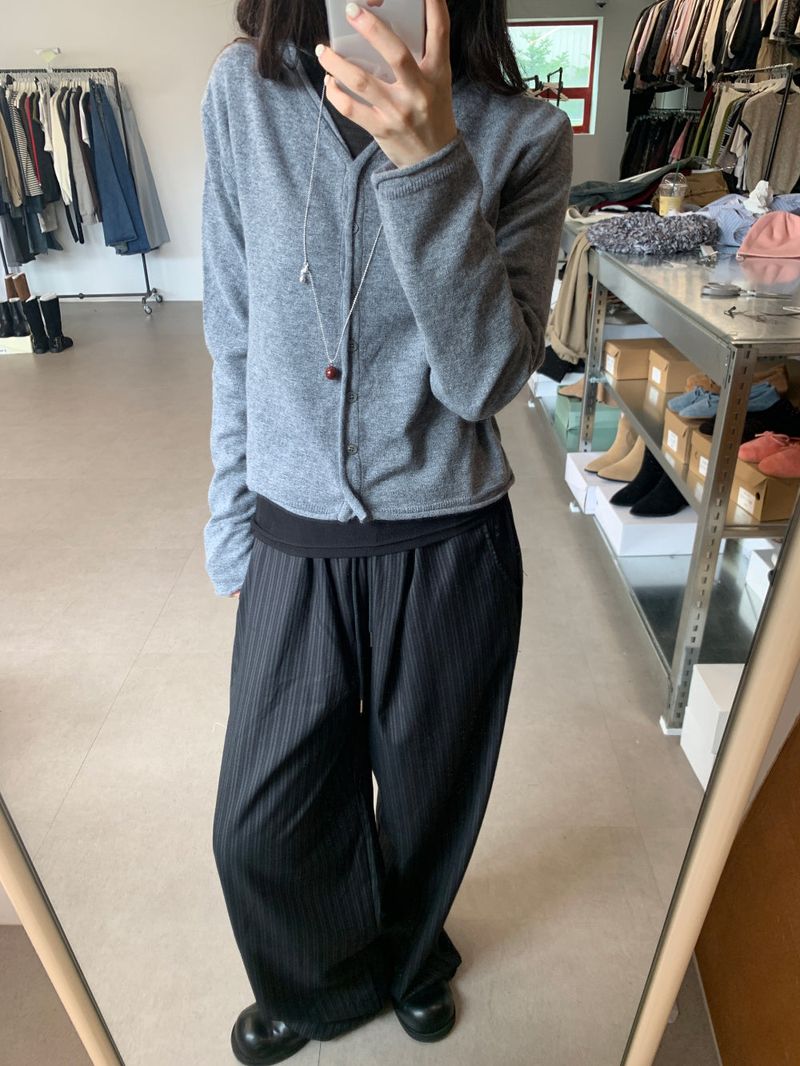 Foy Stripe Slacks(2color)