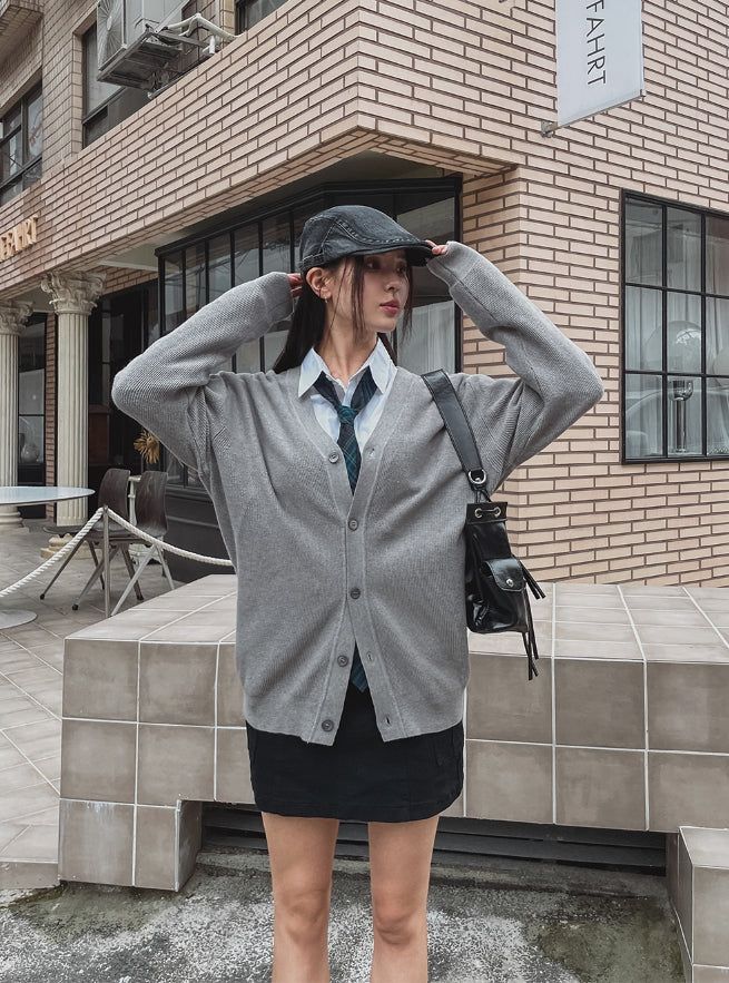 [U-BASIC] Rosin Cash Like Embo Cardigan