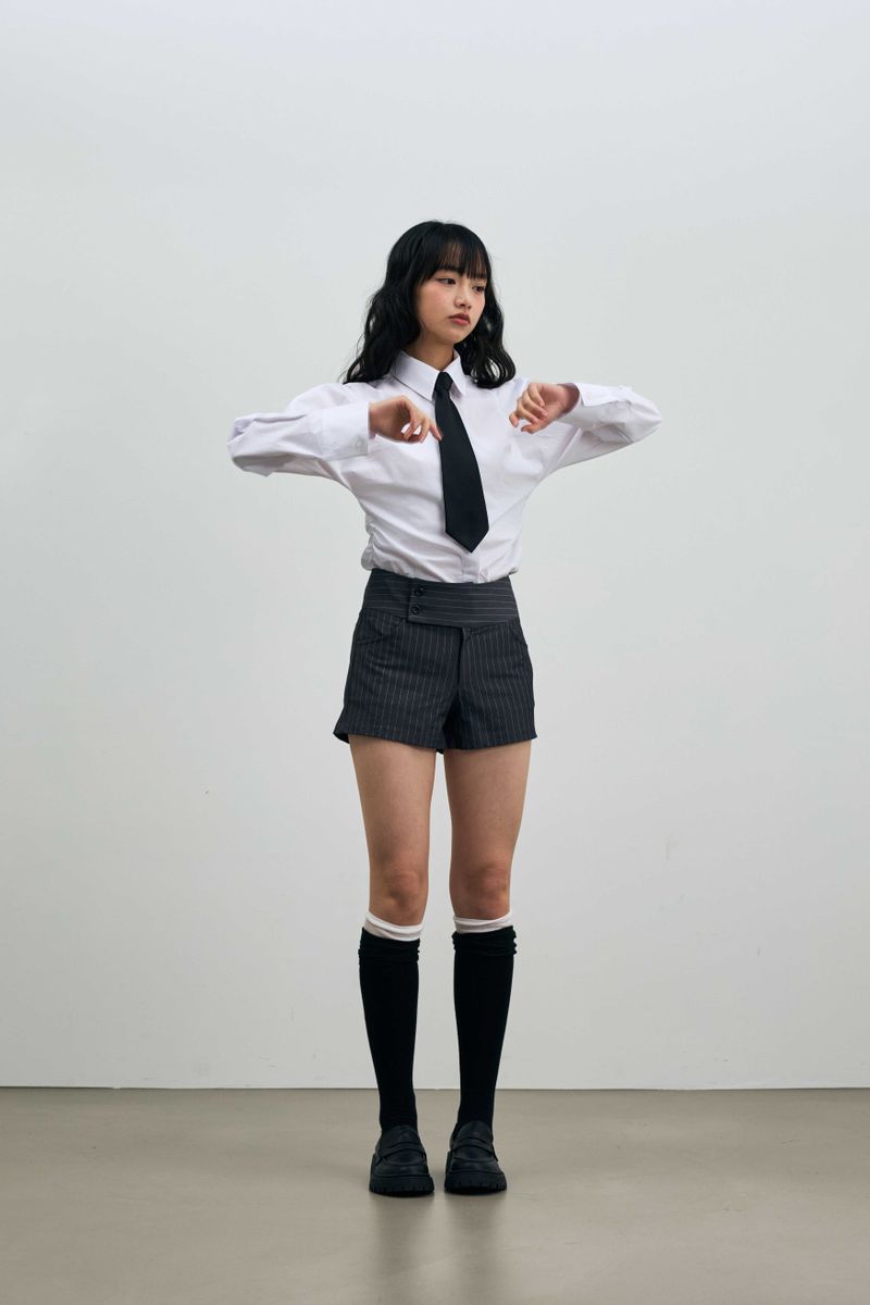 AVEL PINSTRIPE MICRO PANTS / CHARCOAL