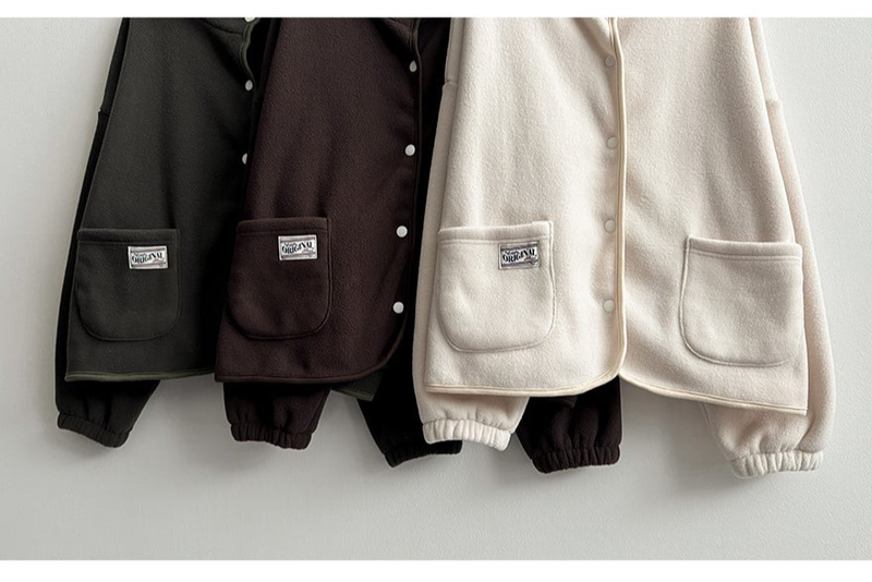 Eddy Tab tick pocket fleece jacket
