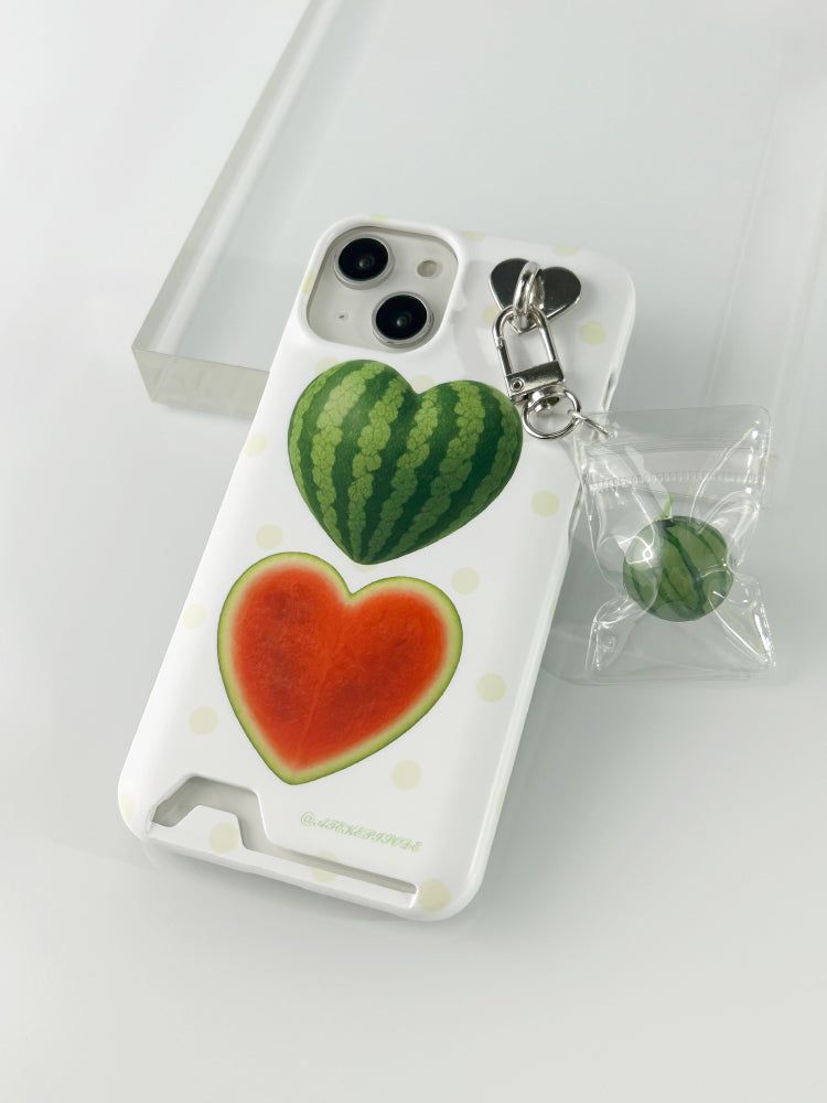 Heart Watermelon Card Hard Case