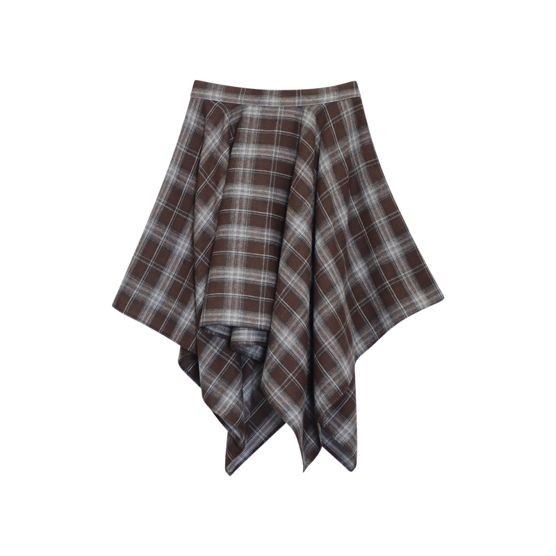 FROST CHECK LAYERED SKIRT