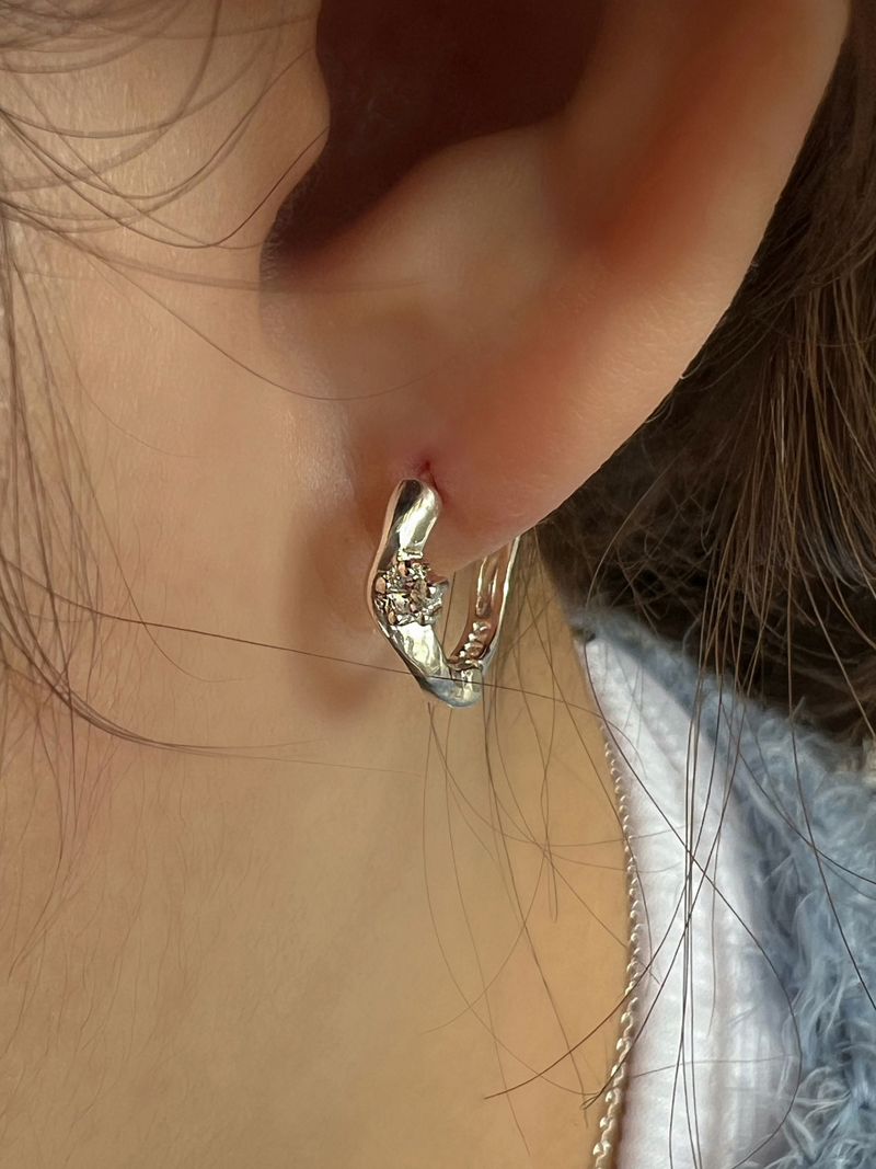 Piece earring (silver)