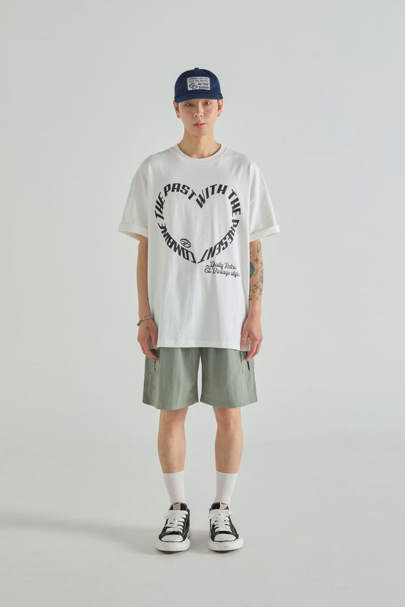 GUBIN（グビン）の「PATCH POINT NYLON CARGO HALF PANTS - KHAKI（Pants）」
