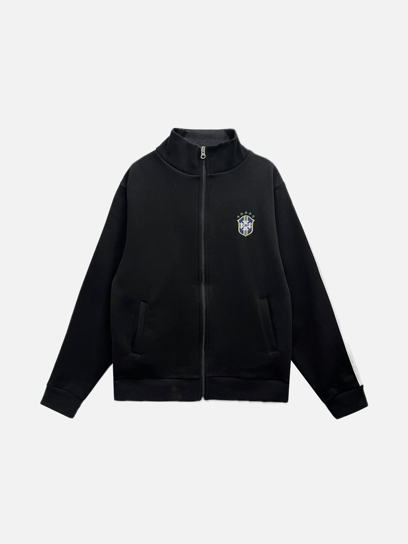 Noir Brazil Track Line Zip-Up 3C