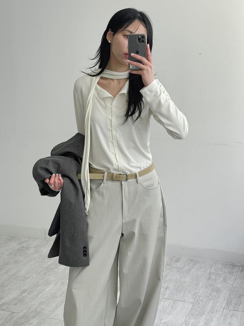 INCHANT ME(インチャントミー)の「Biolle Tie Cardigan T-shirt(Tops)」