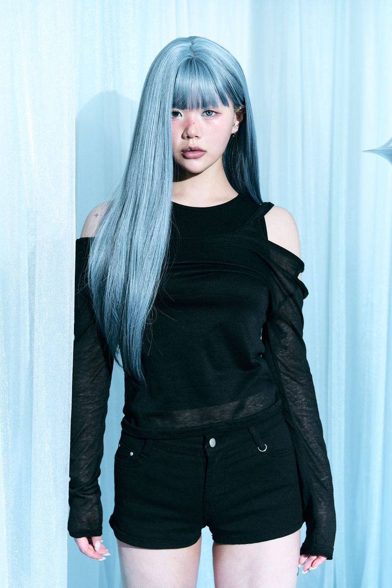 aoyu（アオユ）の「See-through layered T-shirt set（Tops）」