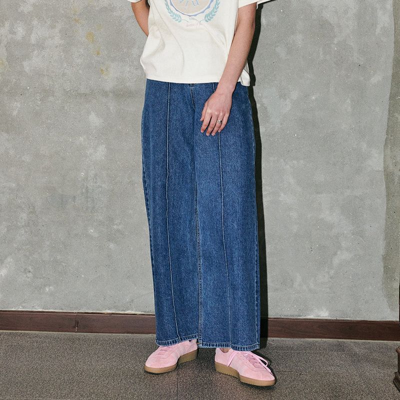 CORCA（コルカ）の「Pintuck Wide Denim Pants Blue（Pants）」