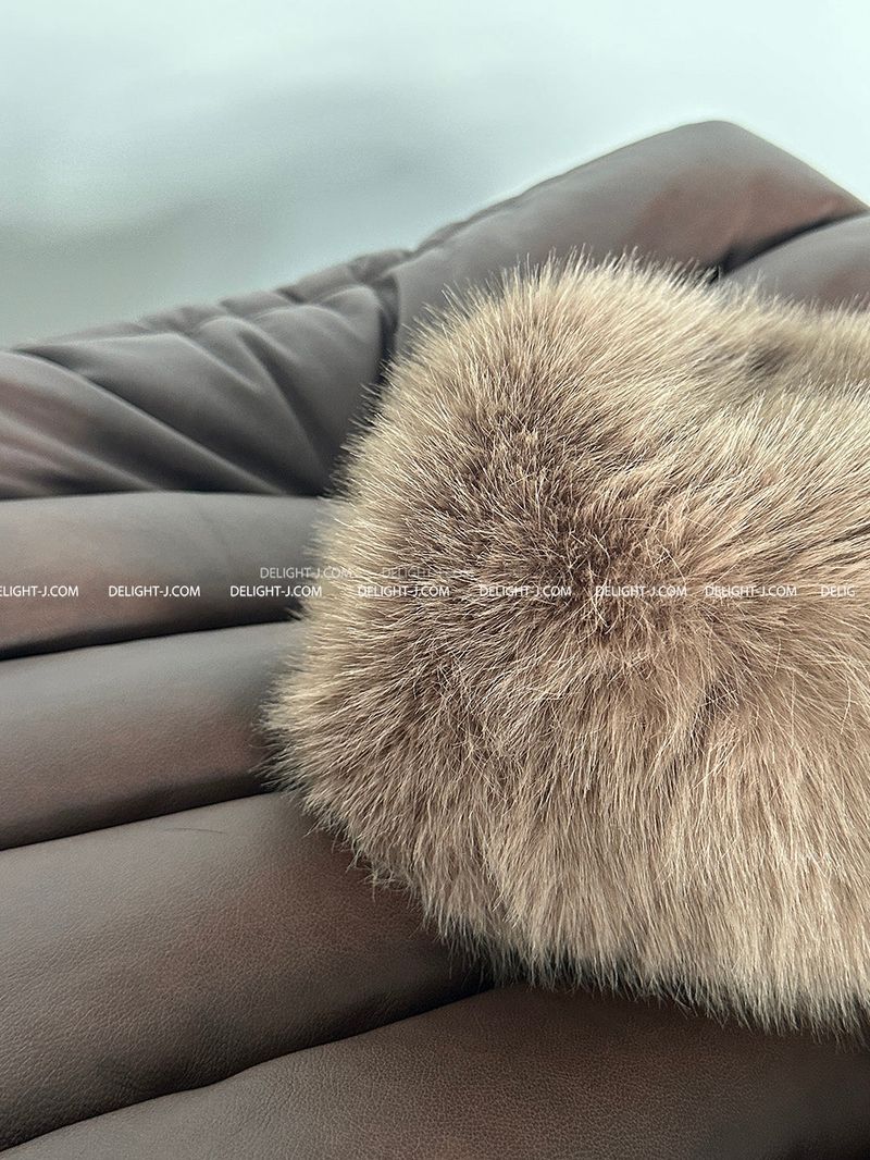 5 color fake fur bucket hat