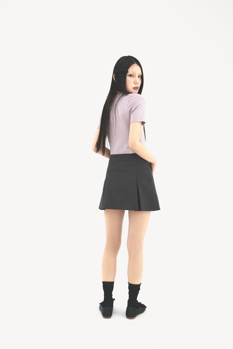Ribbon pleats skirt