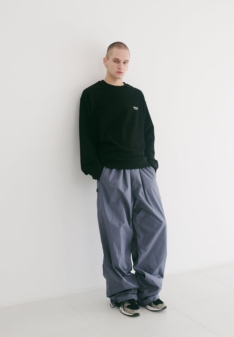 BSR2223FWPO074 MULTI LOGO CREWNECK BLACK