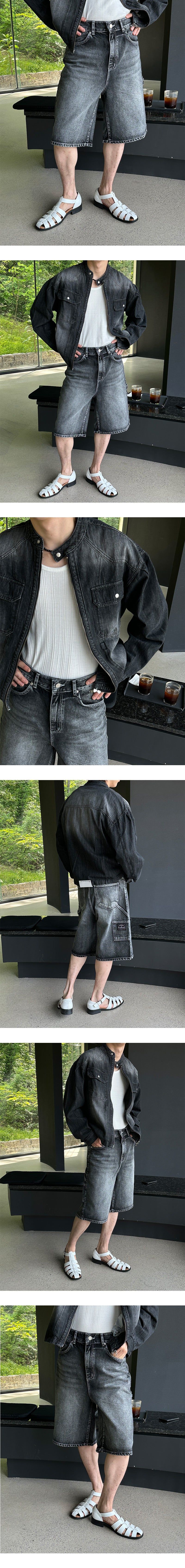 [S/S] Cool denim biker jacket (3color)