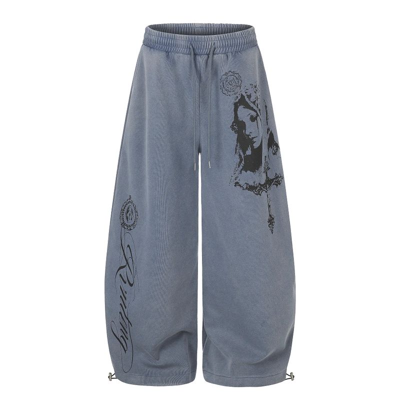 Daphne Drawstring Graphic Pants