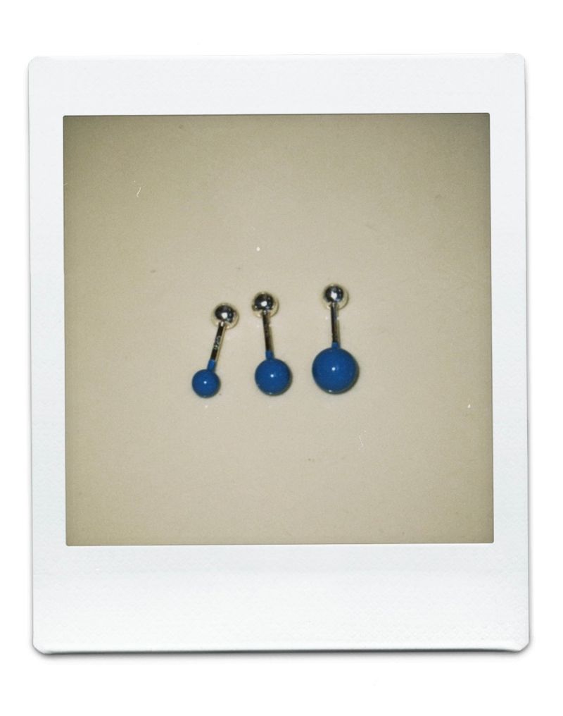 3, 4, 5mm Ball piercing (Blue)
