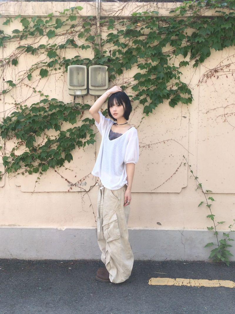 Pocket cargo strap pants