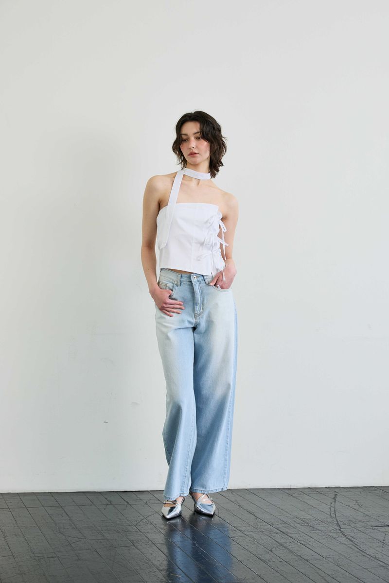 ELFIN SCARF TOP / WHITE
