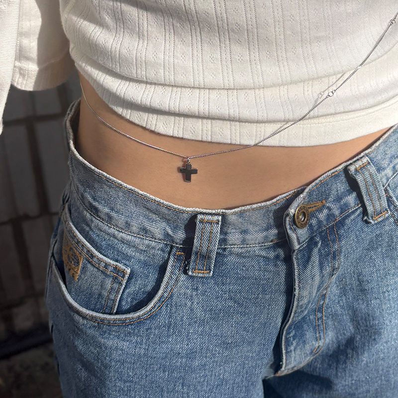 2way cross belt & necklace