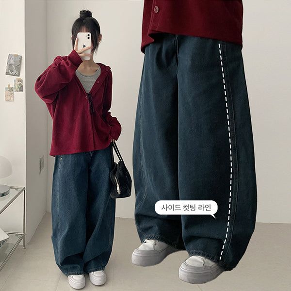 3 Length × Fit Correction 🐨 Cuffs denim pants