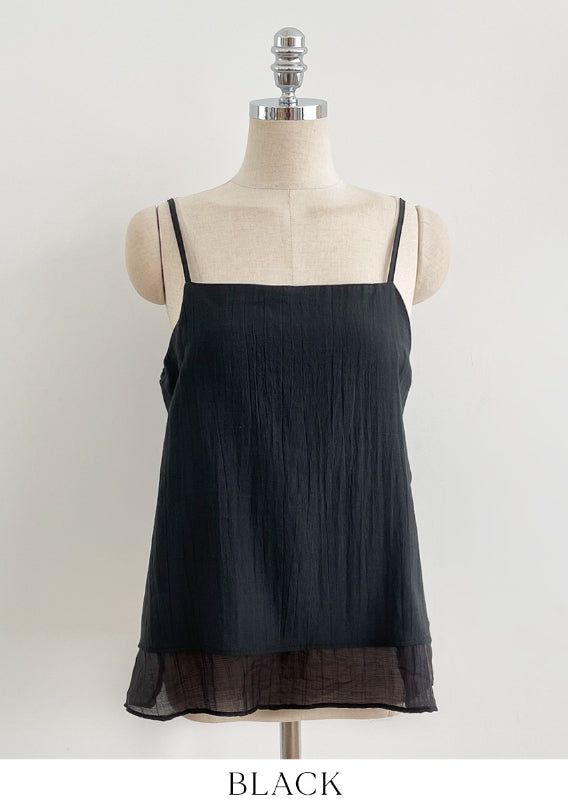 Mully Chiffon Layered Bustier Blouse
