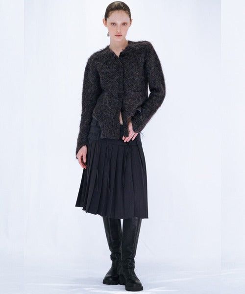 PLEATED MIDI SKIRT