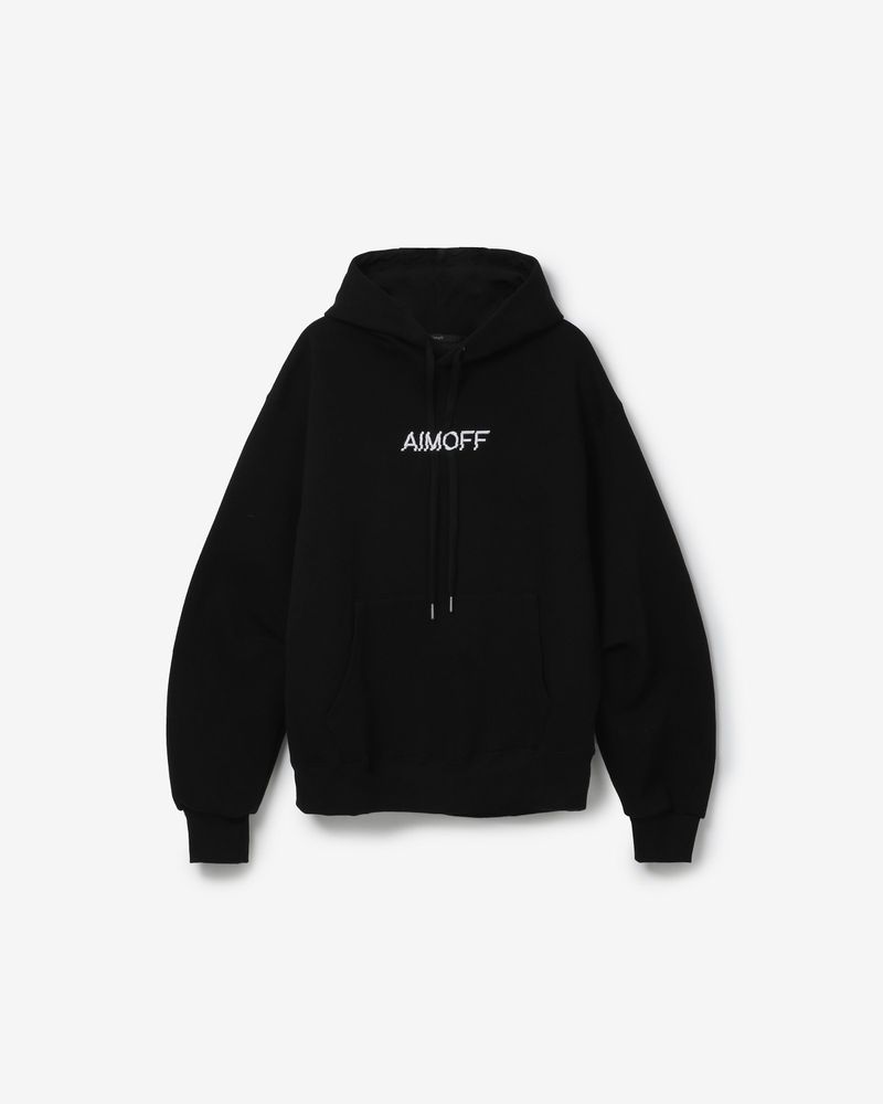 AIMOFF（アイムオフ）の「Unisex cover sweat hoody [ black ]（Tops）」