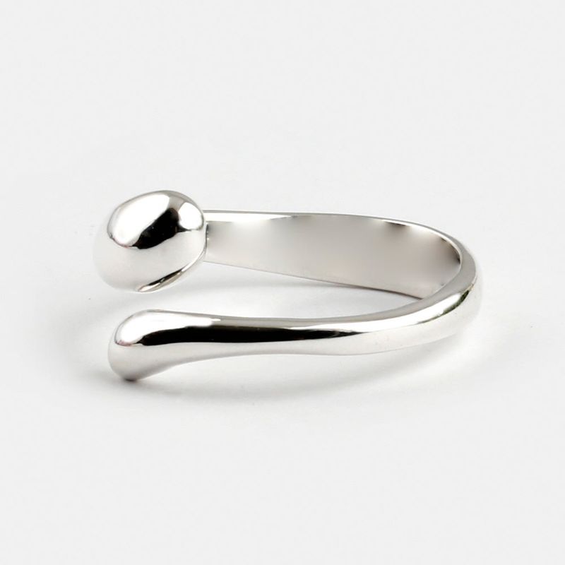 SVR-S630 Silver 92.5 ring open band daily women's silver ring size adjustable