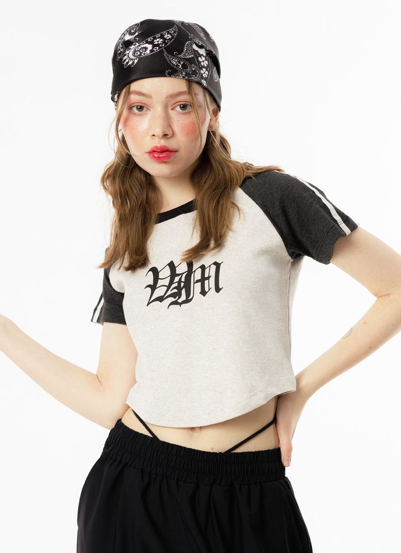 RAGLAN CROP-T(IVORY)