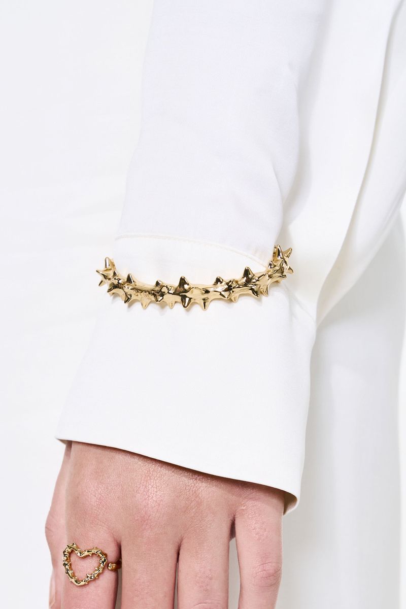 NO.630 [GOLD] SPIKY BANGLE BRACELET