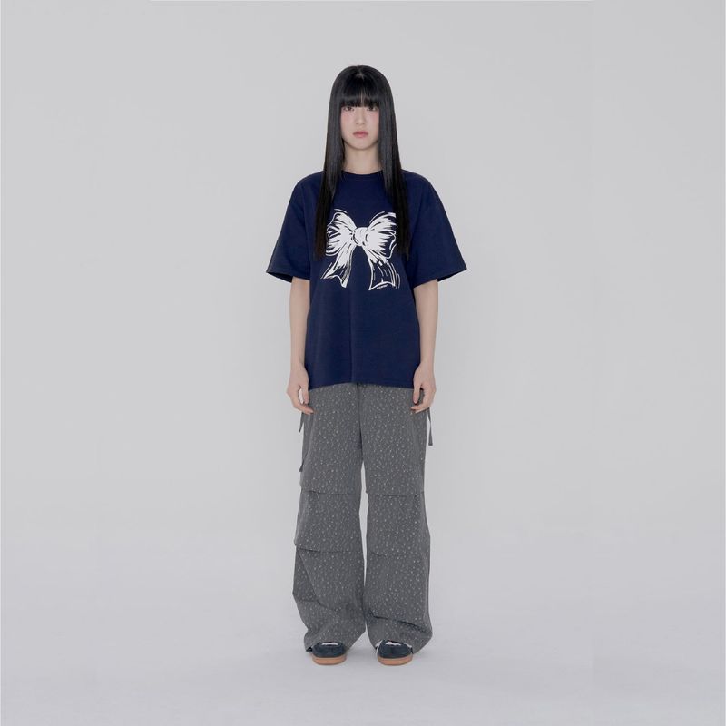 ITZAVIBE（イッザバイブ）の「FLOWER GARDEN BANDING PANTS - CHARCOAL（Pants）」
