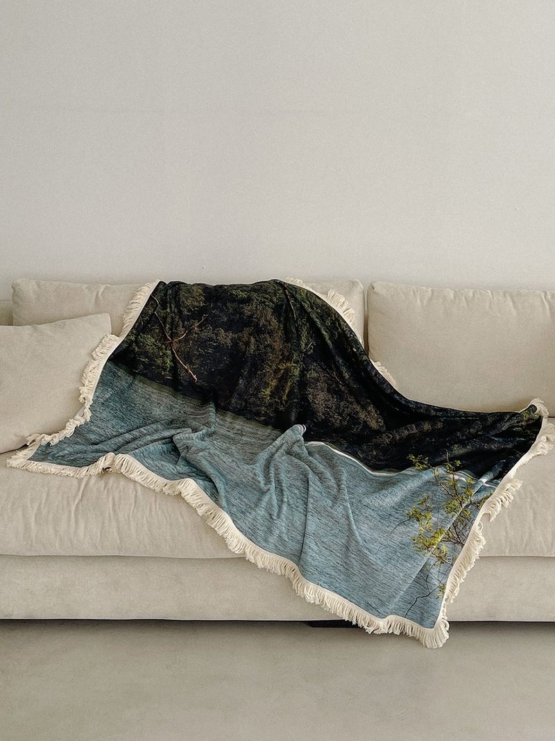 forest lake blanket