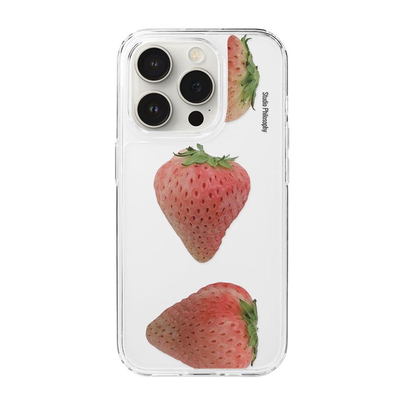 StuPhy（スタフィー）の「Pink Strawberry Case (clear.2)（Smartphone Accessories）」