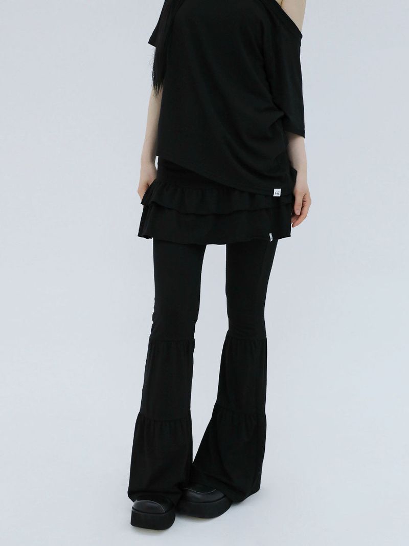 CANCAN SKIRT PANTS(BLACK)