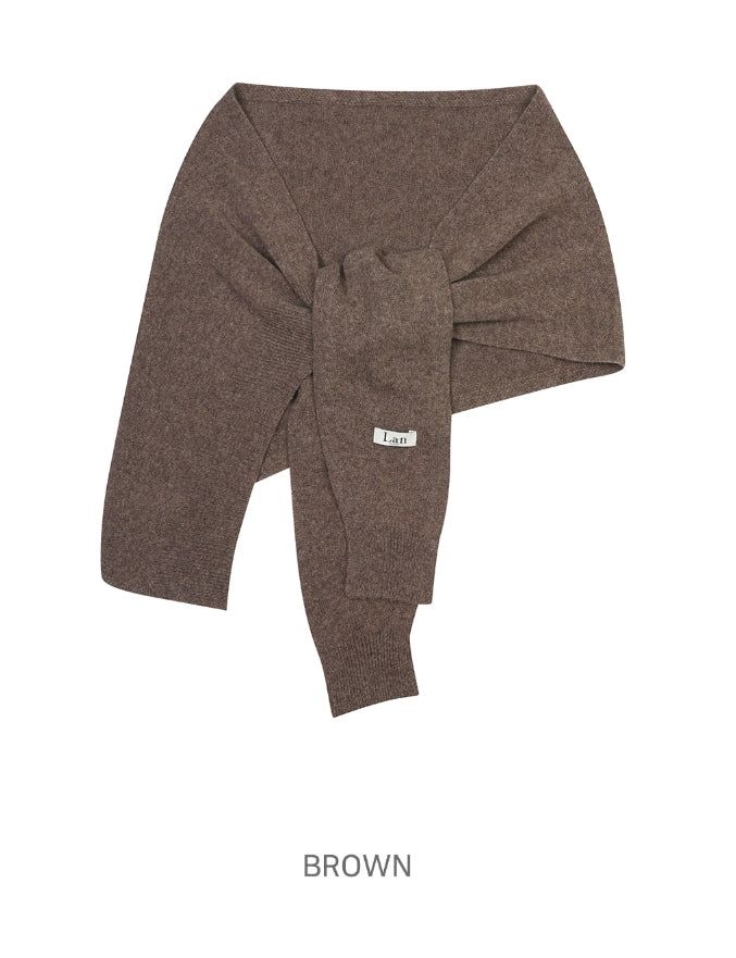 2PLAN（ツープラン）の「[LANARCH] Unbalanced Knit Shawl Muffler（Fashion Accessories）」