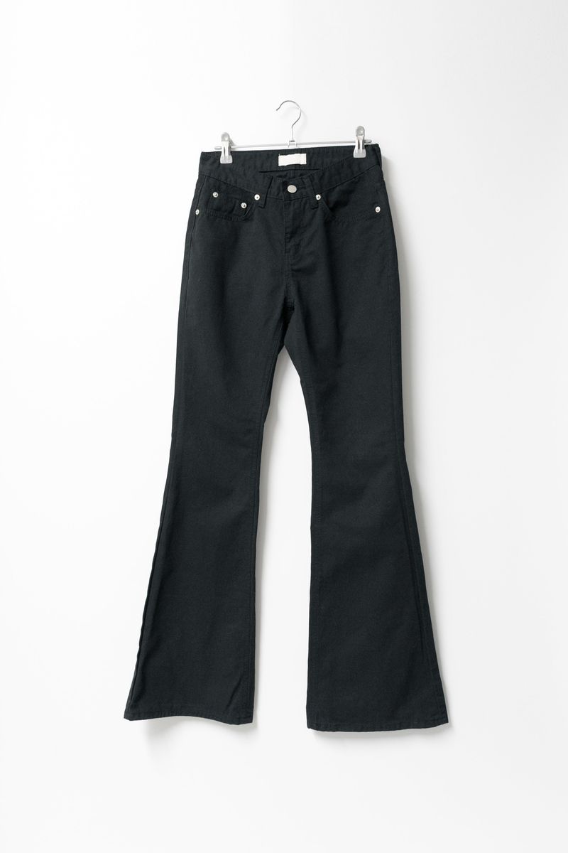 slim low rise boots-cut pants(S-L)