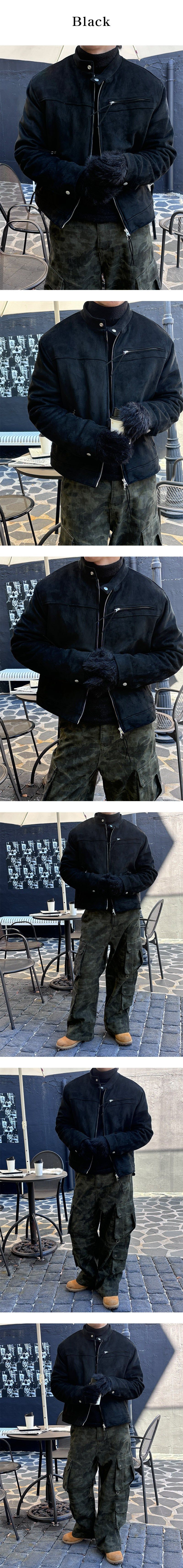 [F/W] Biker suede string jacket(3color)