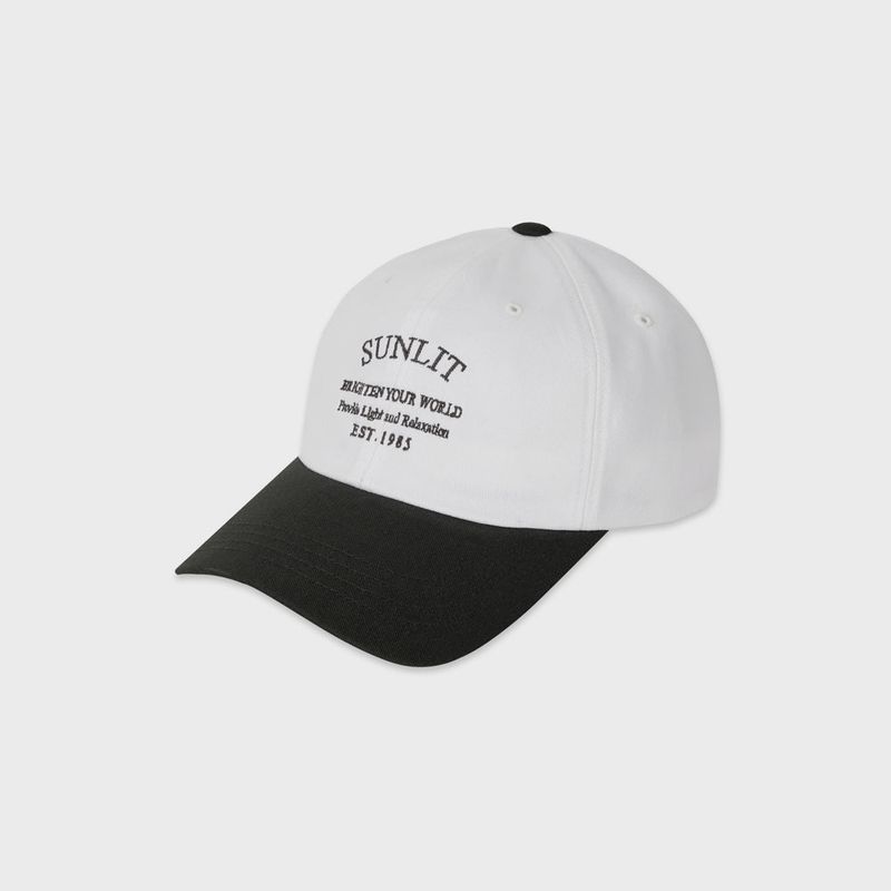 Sunlit（サンリット）の「HERITAGE LOGO BALL CAP (WHITE/CHARCOAL)（Hats）」