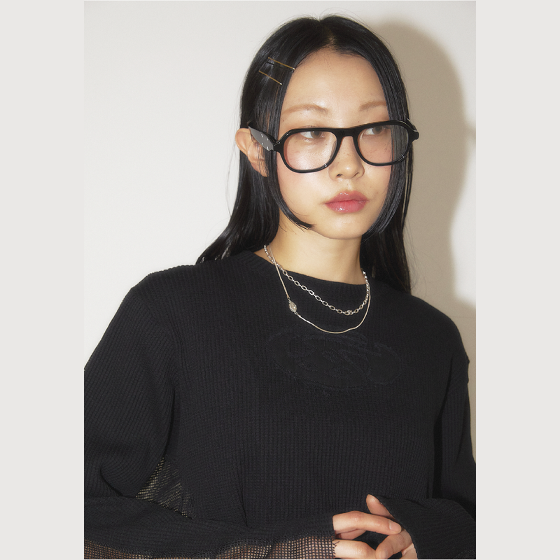 Mesh Waffle long sleeve